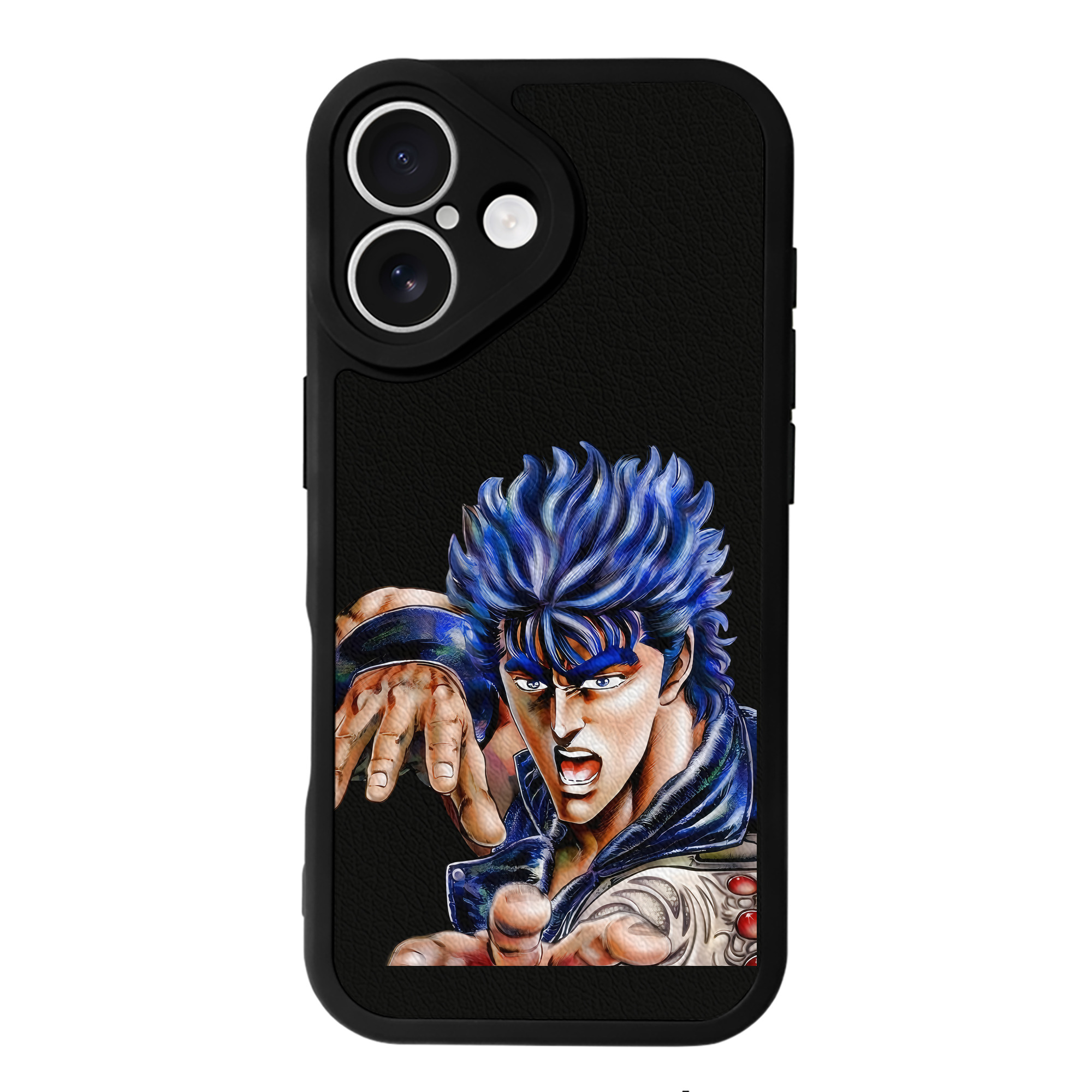 （画像用） 北斗の拳 Fist of the North Star 【iPhone 16シリーズ対応】シリコンスマホケース（レザー調） 材質：シリコン